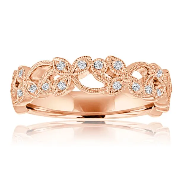 Round Diamond Pave Filigree Band S&E Jewelers Depew, NY