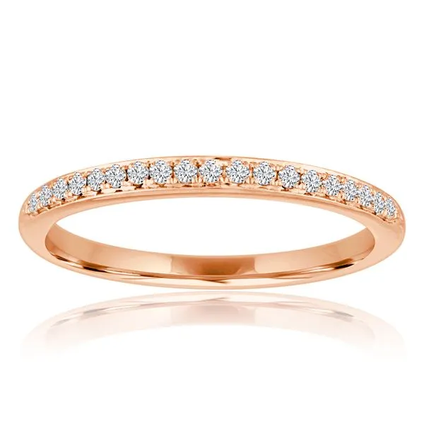 Round Diamond Bead Set Milgrain Band Ambassador Diamond Jewelers Tucson, AZ