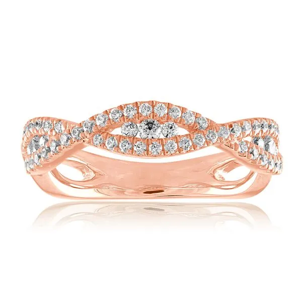 Round Diamond Twisting Anniversary Band Ambassador Diamond Jewelers Tucson, AZ