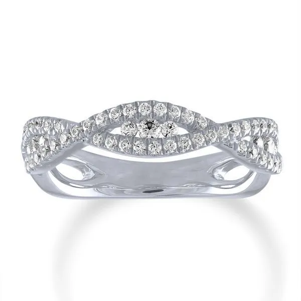 Round Diamond Twisting Anniversary Band Ambassador Diamond Jewelers Tucson, AZ