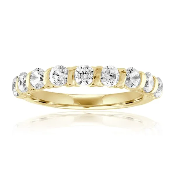 Round Diamond Bar Set Halfway Anniversary Band Ambassador Diamond Jewelers Tucson, AZ