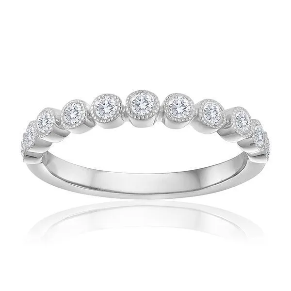 Round Diamond Pave Milgrain Band Ambassador Diamond Jewelers Tucson, AZ