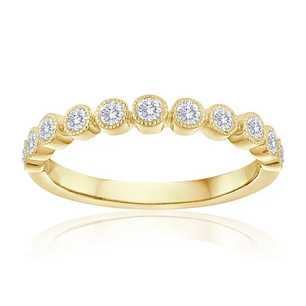 Round Diamond Pave Milgrain Band Ambassador Diamond Jewelers Tucson, AZ