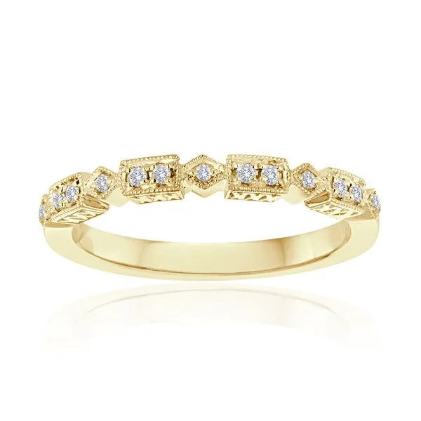 Round Diamond Pave Milgrain Band Ambassador Diamond Jewelers Tucson, AZ