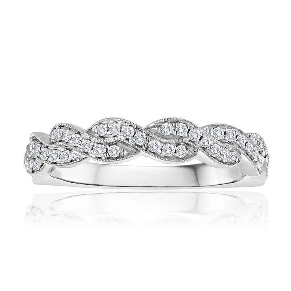 Round Diamond Pave Twist Band Ambassador Diamond Jewelers Tucson, AZ