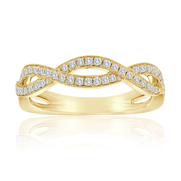Round Diamond Pave Twist Band Ambassador Diamond Jewelers Tucson, AZ
