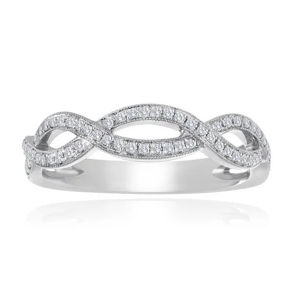 Round Diamond Pave Twist Band Ambassador Diamond Jewelers Tucson, AZ