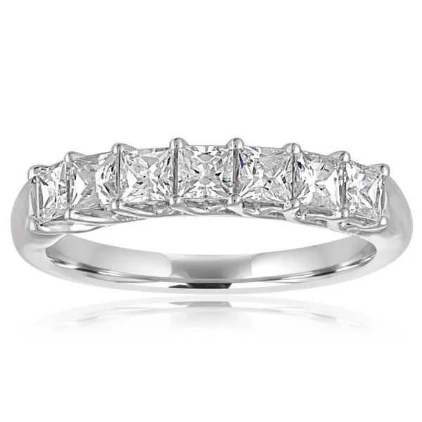 Princess Cut Diamond Trellis 7 Stone Band Ambassador Diamond Jewelers Tucson, AZ