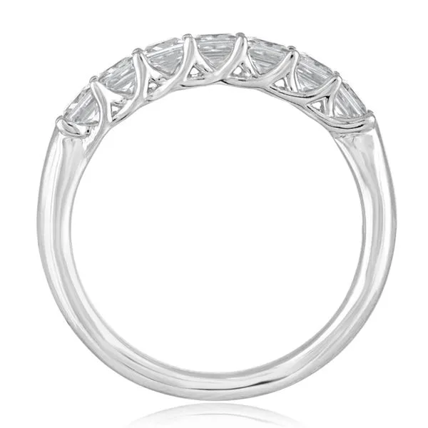 Princess Cut Diamond Trellis 7 Stone Band Image 2 Ambassador Diamond Jewelers Tucson, AZ