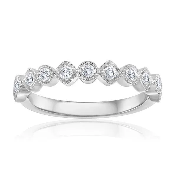 Round Diamond Pave Milgrain Band Ambassador Diamond Jewelers Tucson, AZ