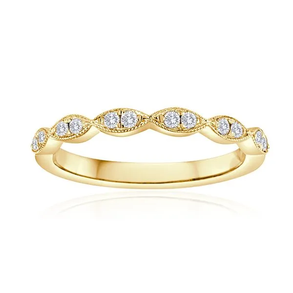 Round Diamond Pave Milgrain Band Ambassador Diamond Jewelers Tucson, AZ