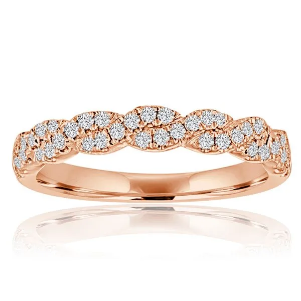 Round Diamond Pave Twist Band Ambassador Diamond Jewelers Tucson, AZ