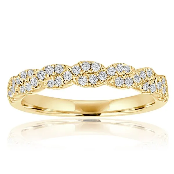 Round Diamond Pave Twist Band Ambassador Diamond Jewelers Tucson, AZ