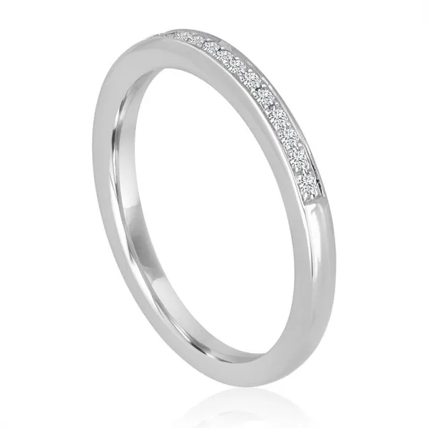 Round Diamond Bead Set Band Image 2 Ambassador Diamond Jewelers Tucson, AZ