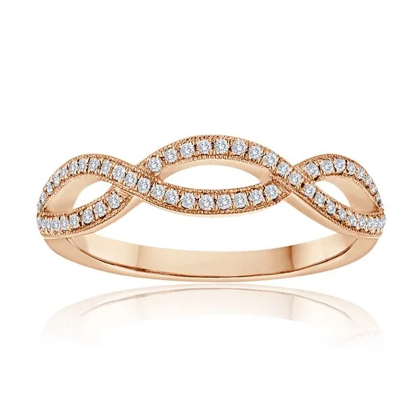 Round Diamond Pave Twist Band Ambassador Diamond Jewelers Tucson, AZ