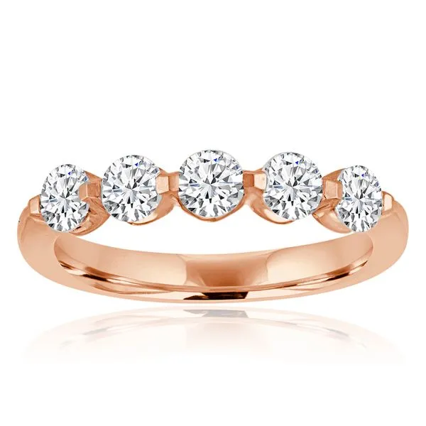 Round Diamond Imagine Set 5 Stone Band Ambassador Diamond Jewelers Tucson, AZ