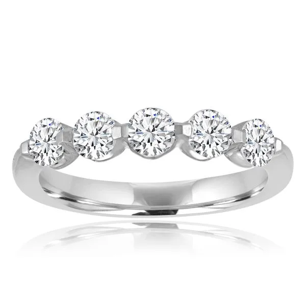 Round Diamond Imagine Set 5 Stone Band Ambassador Diamond Jewelers Tucson, AZ