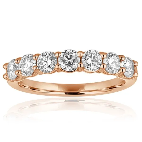 Round Diamond 7 Stone Shared Prong Band Ambassador Diamond Jewelers Tucson, AZ