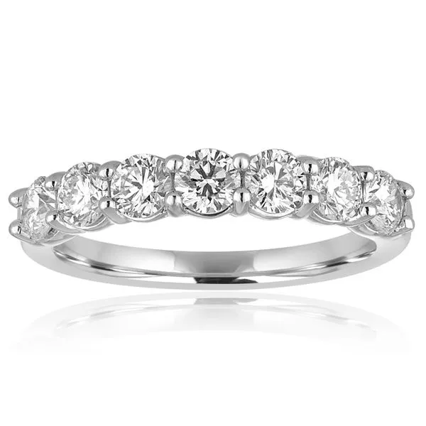 Round Diamond 7 Stone Shared Prong Band Ambassador Diamond Jewelers Tucson, AZ