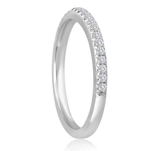 Round Diamond Pave Fishtail Band Image 2 Ambassador Diamond Jewelers Tucson, AZ
