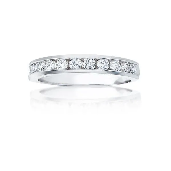 11 Stone Round Diamond Channel Band Ambassador Diamond Jewelers Tucson, AZ