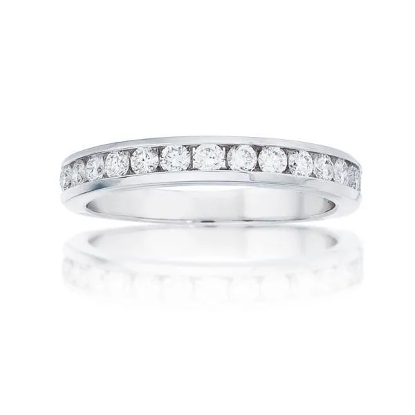 15 Stone Round Diamond Channel Set Band Ambassador Diamond Jewelers Tucson, AZ