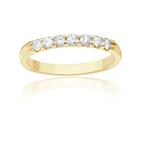 7 Stone Round Diamond Shared Prong Band Ambassador Diamond Jewelers Tucson, AZ