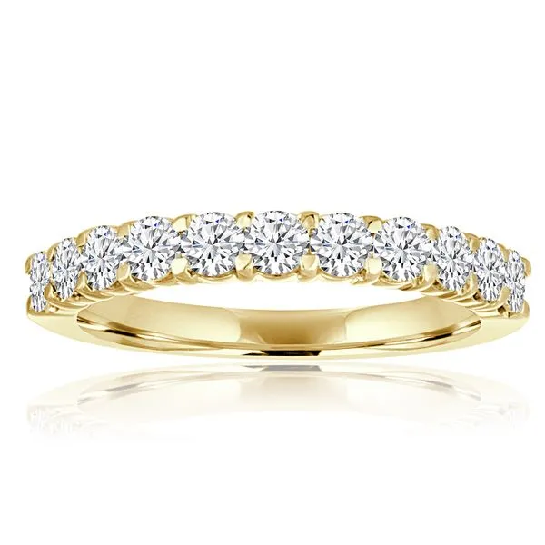 11 Stone Round Diamond Shared Prong Band Ambassador Diamond Jewelers Tucson, AZ