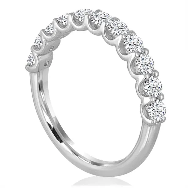 Round Diamond U-Prong 11 Stone Band Image 2 Ambassador Diamond Jewelers Tucson, AZ