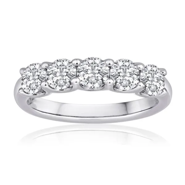 Round Diamond U-Prong Band Image 2 Ambassador Diamond Jewelers Tucson, AZ