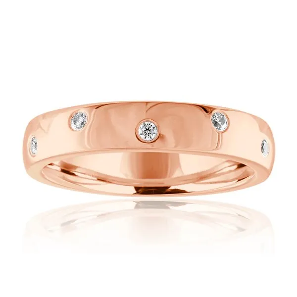 Round Diamond Bezel Set Anniversary Band Ambassador Diamond Jewelers Tucson, AZ