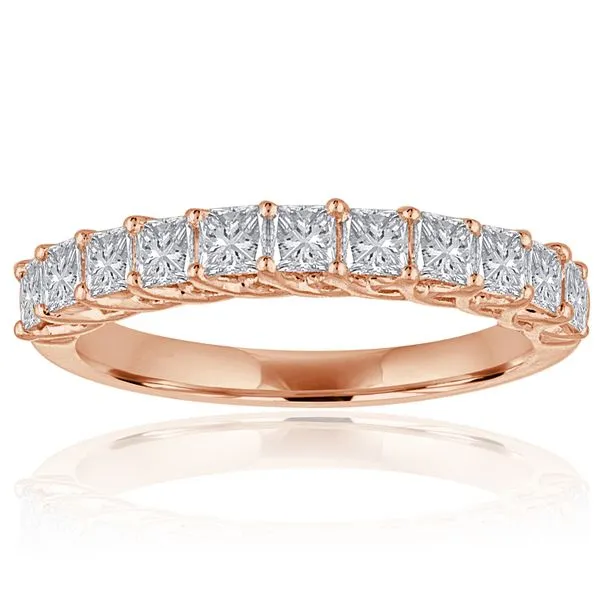 Princess Cut Diamond Trellis 11 Stone Band Ambassador Diamond Jewelers Tucson, AZ