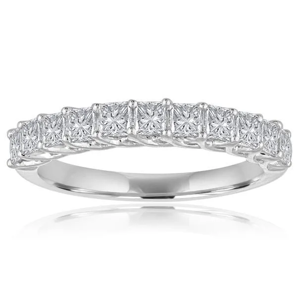 Princess Cut Diamond Trellis 11 Stone Band S&E Jewelers Depew, NY