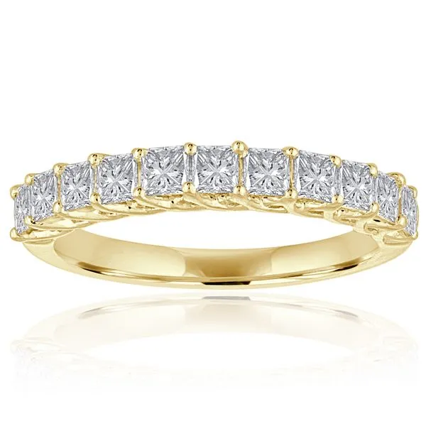 Princess Cut Diamond Trellis 11 Stone Band Ambassador Diamond Jewelers Tucson, AZ