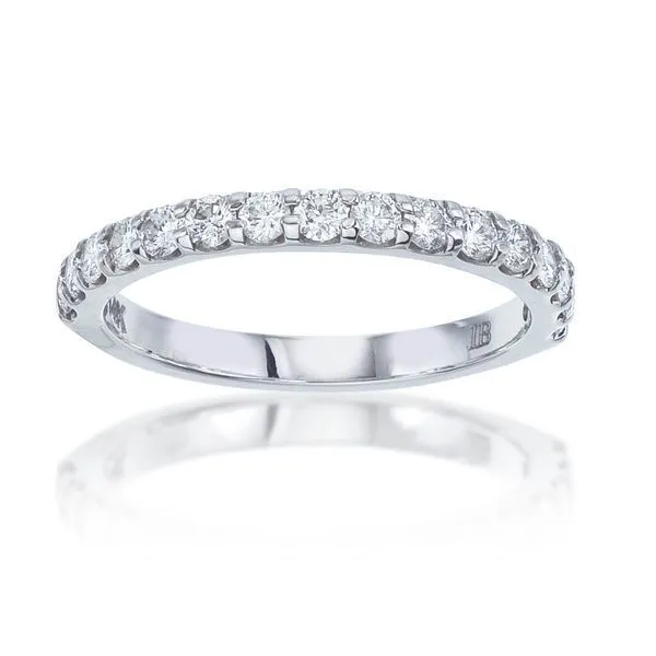 16 Stone Round Diamond Shared Prong Anniversary Band Ambassador Diamond Jewelers Tucson, AZ