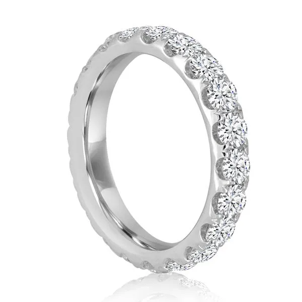 Round Diamond Split Prong Eternity Band Image 2 Ambassador Diamond Jewelers Tucson, AZ