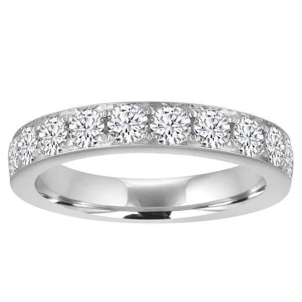 Round Diamond Bead Set Eternity Band Ambassador Diamond Jewelers Tucson, AZ