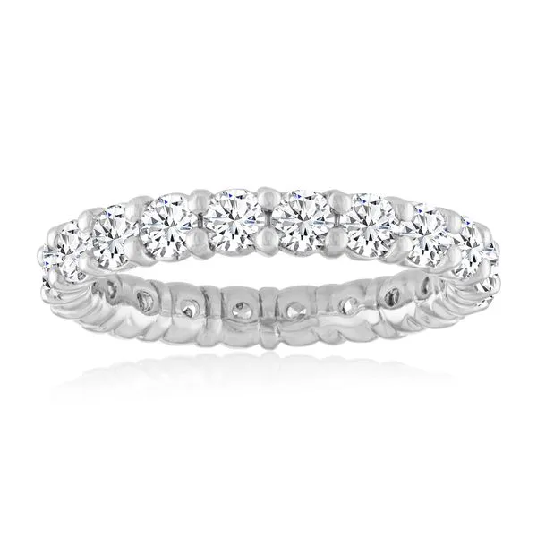 Round Diamond Shared Prong Eternity Band Image 2 Ambassador Diamond Jewelers Tucson, AZ