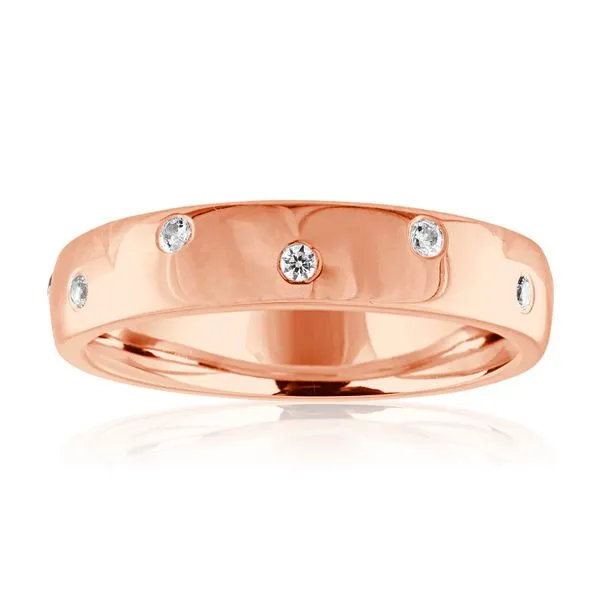 Round Diamond Bezel Set Eternity Band Ambassador Diamond Jewelers Tucson, AZ