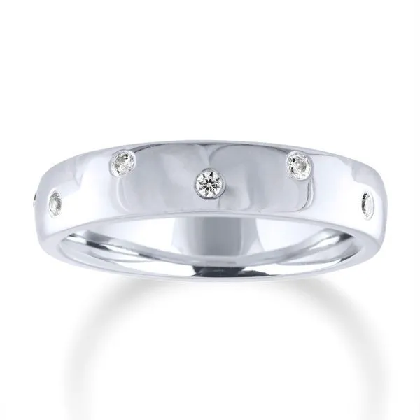 Round Diamond Bezel Set Eternity Band Ambassador Diamond Jewelers Tucson, AZ