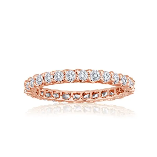 Round Diamond Shared Prong Trellis Eternity Band Ambassador Diamond Jewelers Tucson, AZ