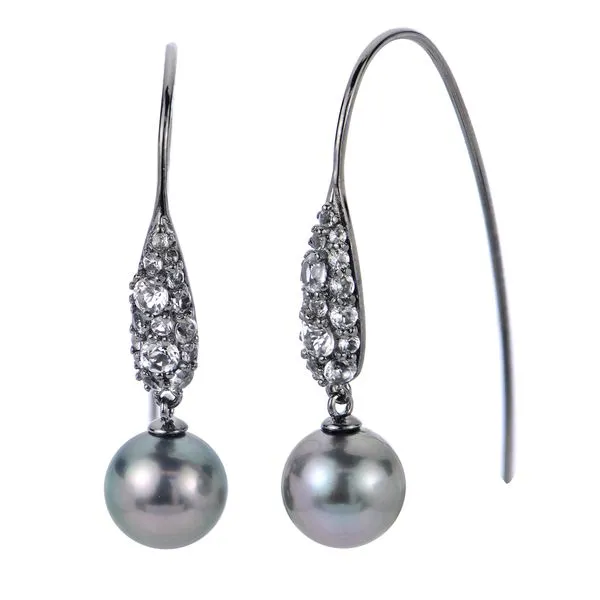 Sterling Silver Tahitian Pearl Earring Gaines Jewelry FLINT, MI