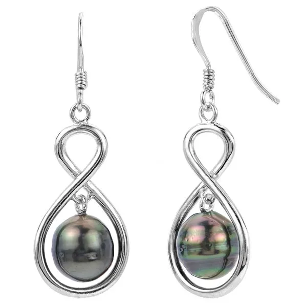 Sterling Silver Tahitian Pearl Earring Richard's Jewelry Berne, IN