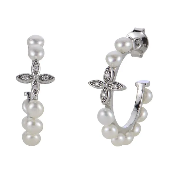 Sterling Silver Freshwater Pearl Earring Daniel Jewelers Brewster, NY