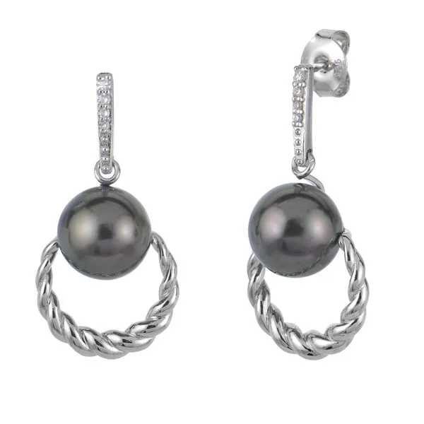 Sterling Silver Tahitian Pearl Earring Michael's Jewelry North Wilkesboro, NC