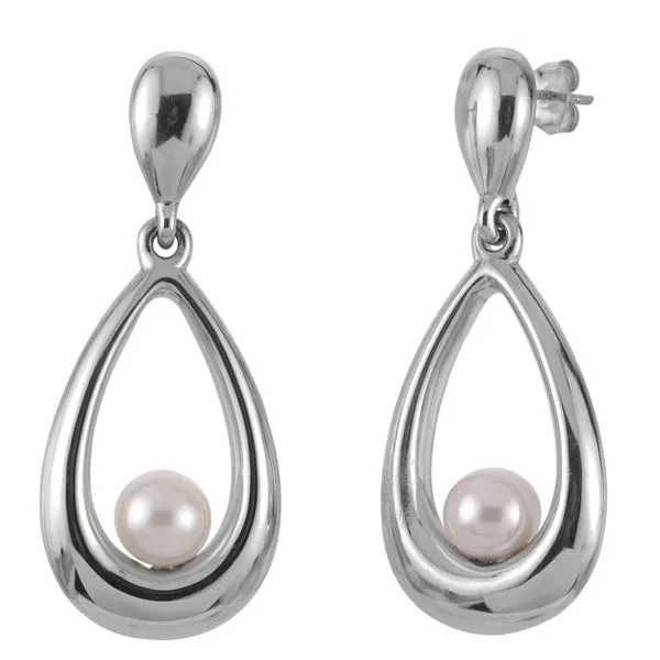 Sterling Silver Freshwater Pearl Earring Alan Miller Jewelers Oregon, OH