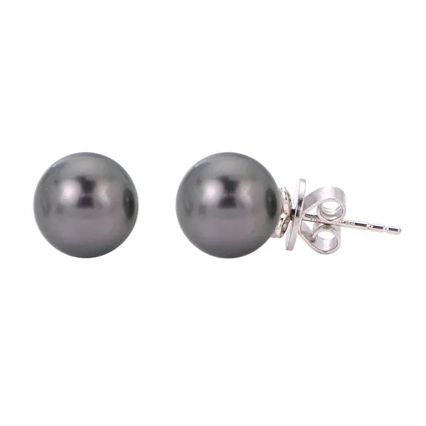 Sterling Silver Tahitian Pearl Earring Leslie E. Sandler Fine Jewelry and Gemstones rockville , MD
