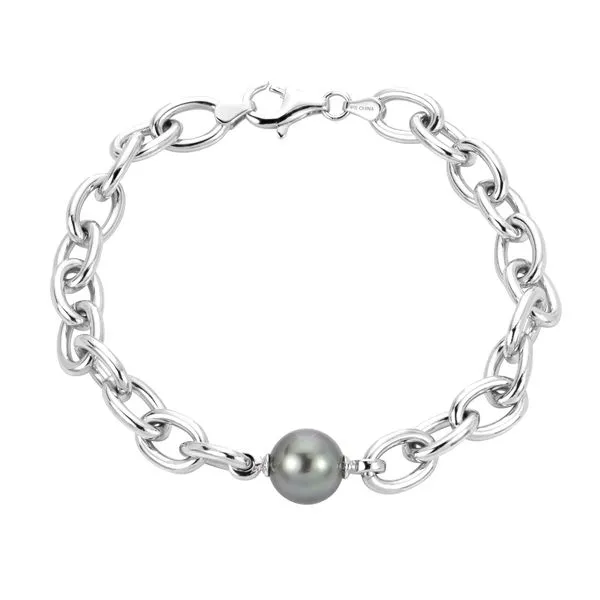 Sterling Silver Tahitian Pearl Bracelet Raleigh Diamond Fine Jewelry Raleigh, NC