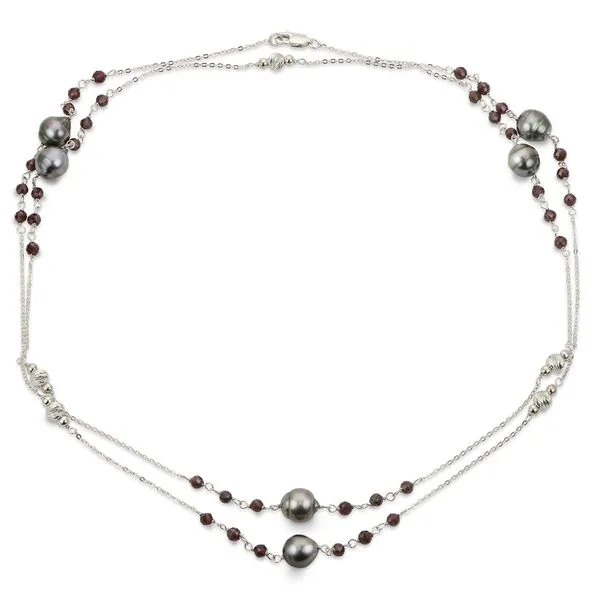 Sterling Silver Tahitian Pearl Necklace Richard's Jewelry Berne, IN