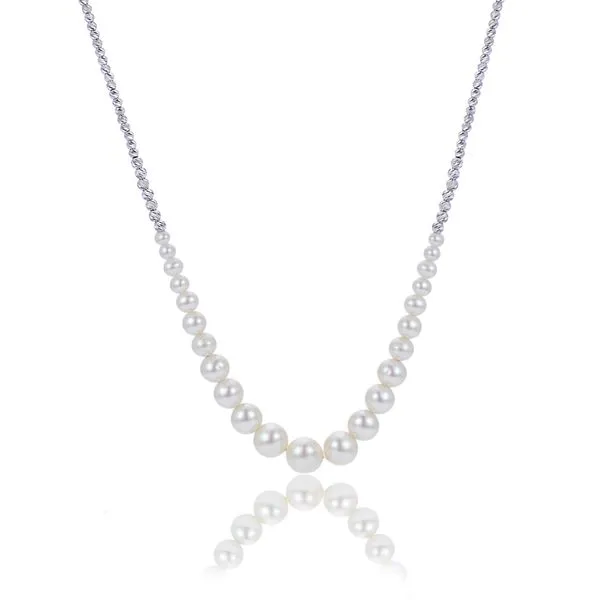 Freshwater Pearl Brilliance Bead Graduated Necklace Rick's Jewelers California, MD